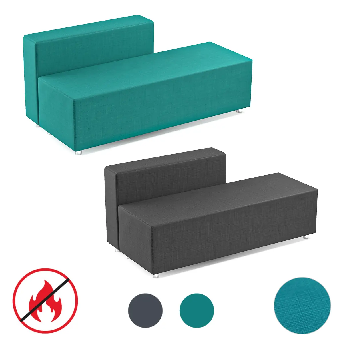 Modulares Sofa -  Flammhemmend